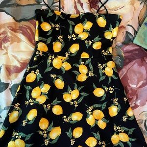 H & M; lemon dress